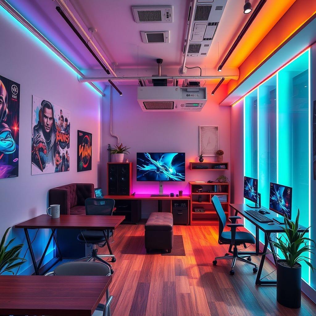 Gaming Room Coffee Shop design example 3