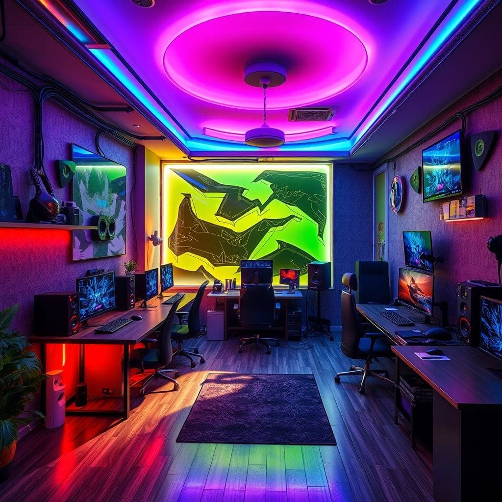 Gaming Room Coffee Shop design example 4