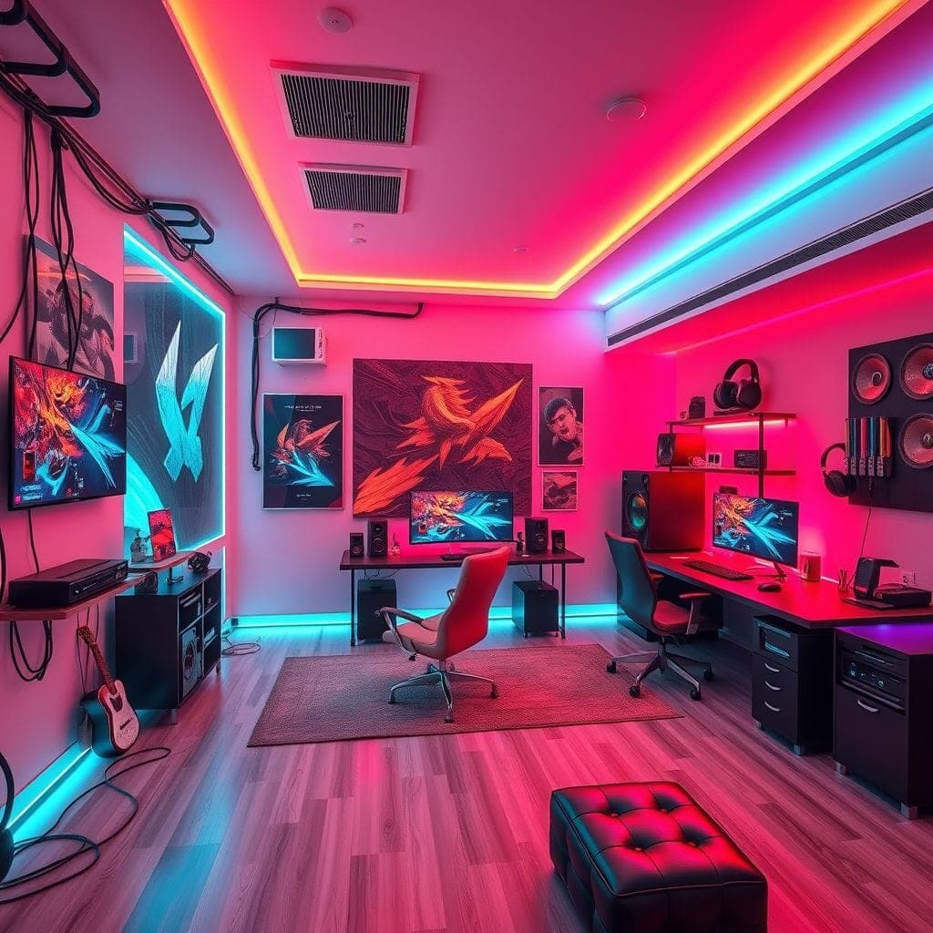 Gaming Room Coworking Space design example 1