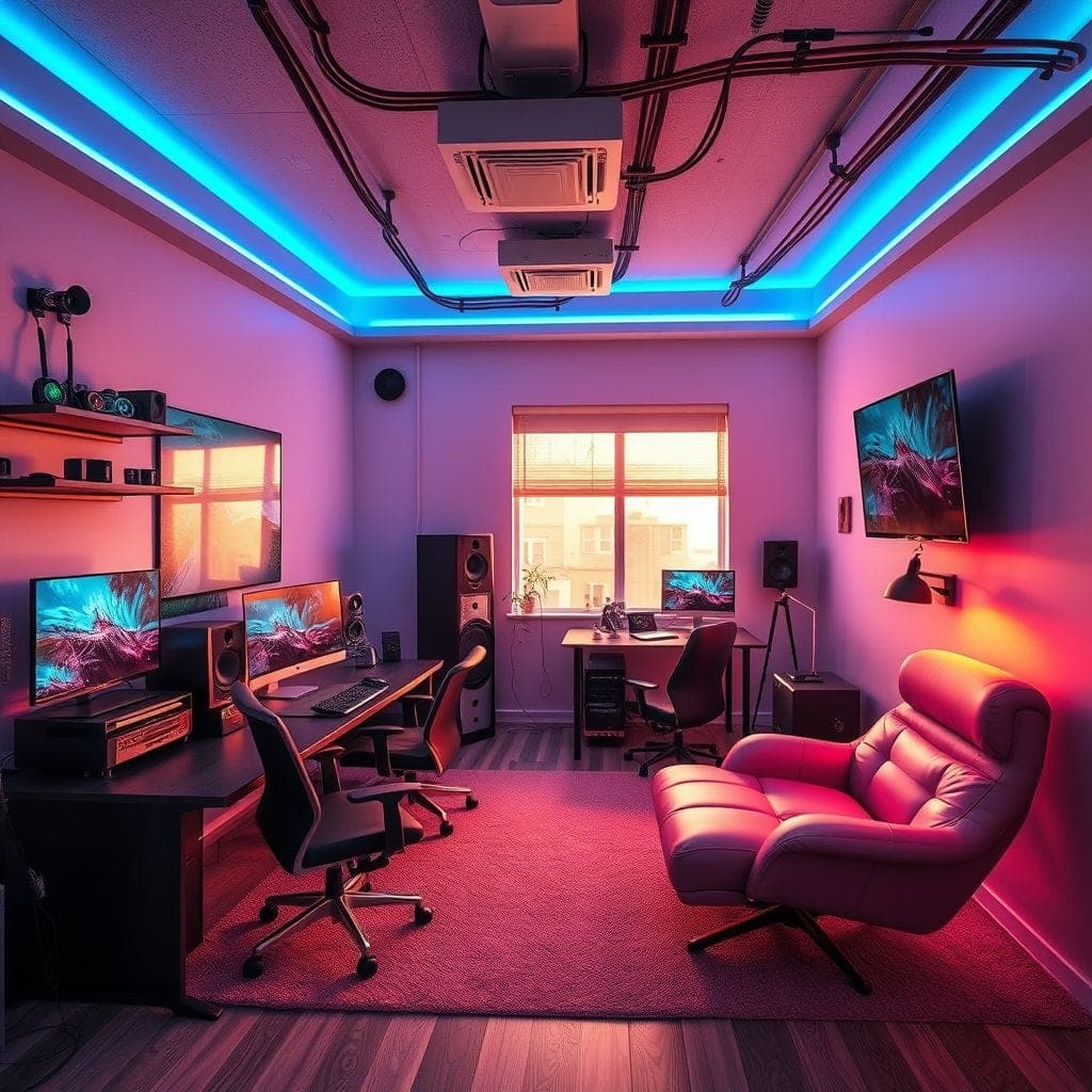 Gaming Room Coworking Space design example 2