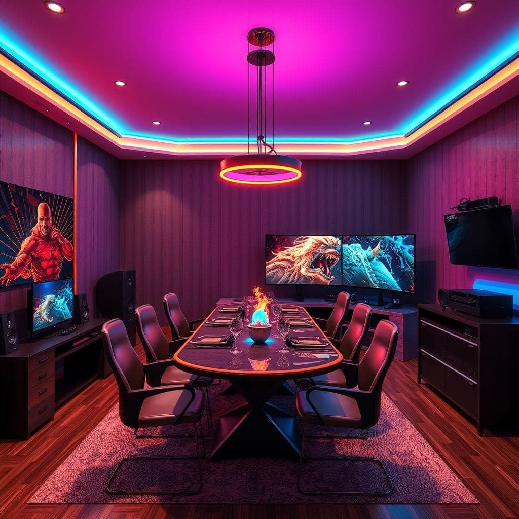 Gaming Room Dining Room design example 3