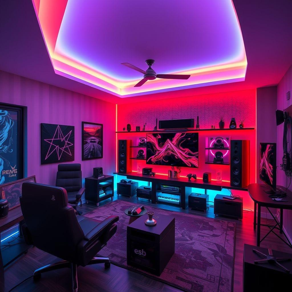 Gaming Room Entertainment Room design example 1