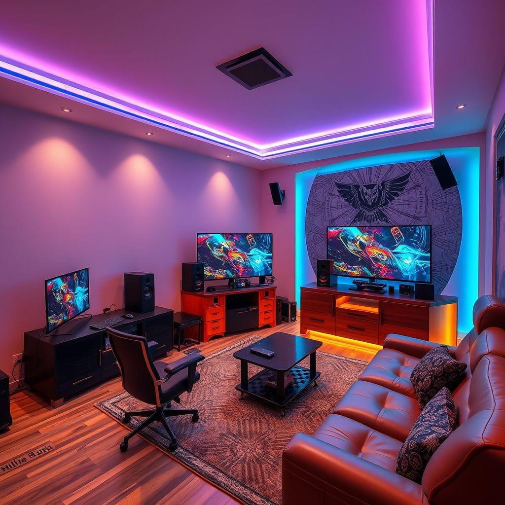 Gaming Room Entertainment Room design example 2