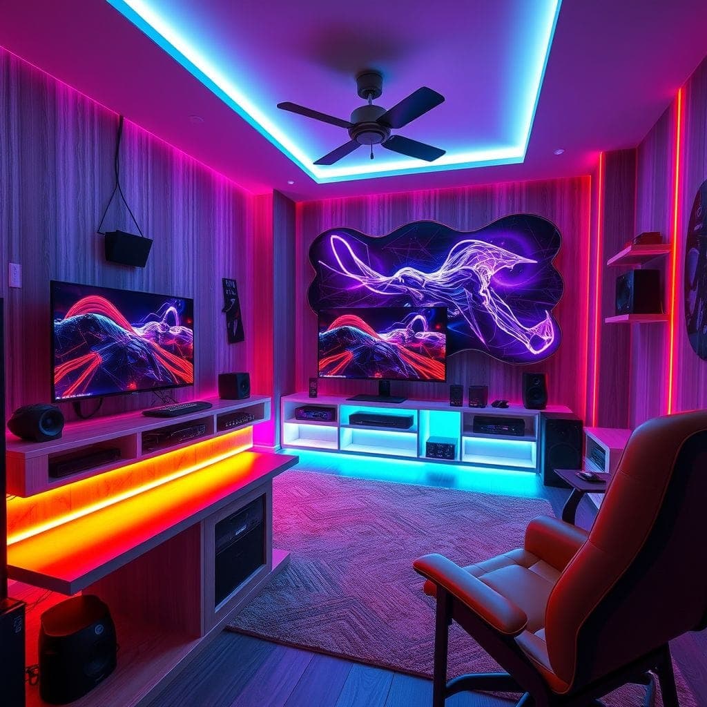 Gaming Room Entertainment Room design example 4