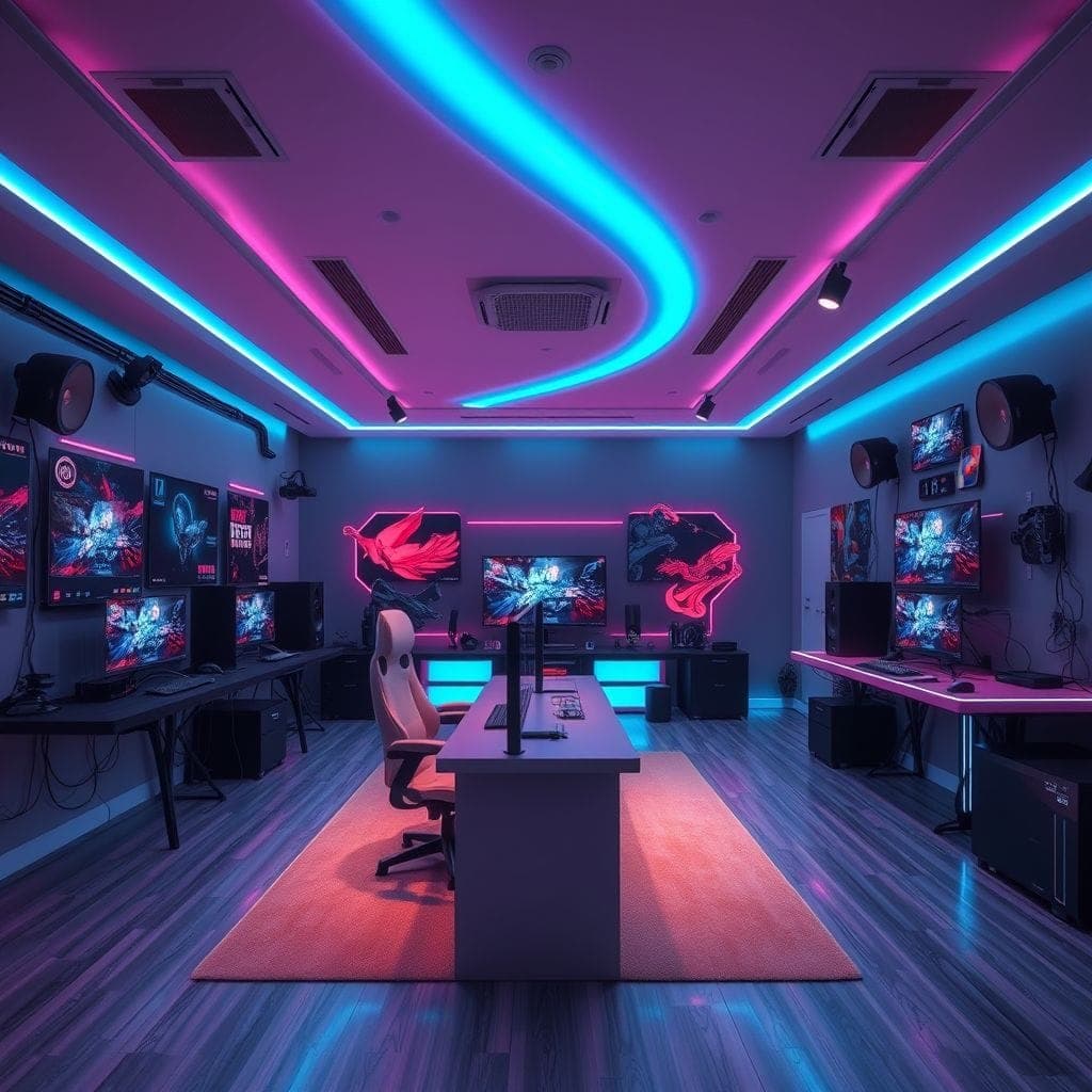 Gaming Room Exhibition Space design example 1