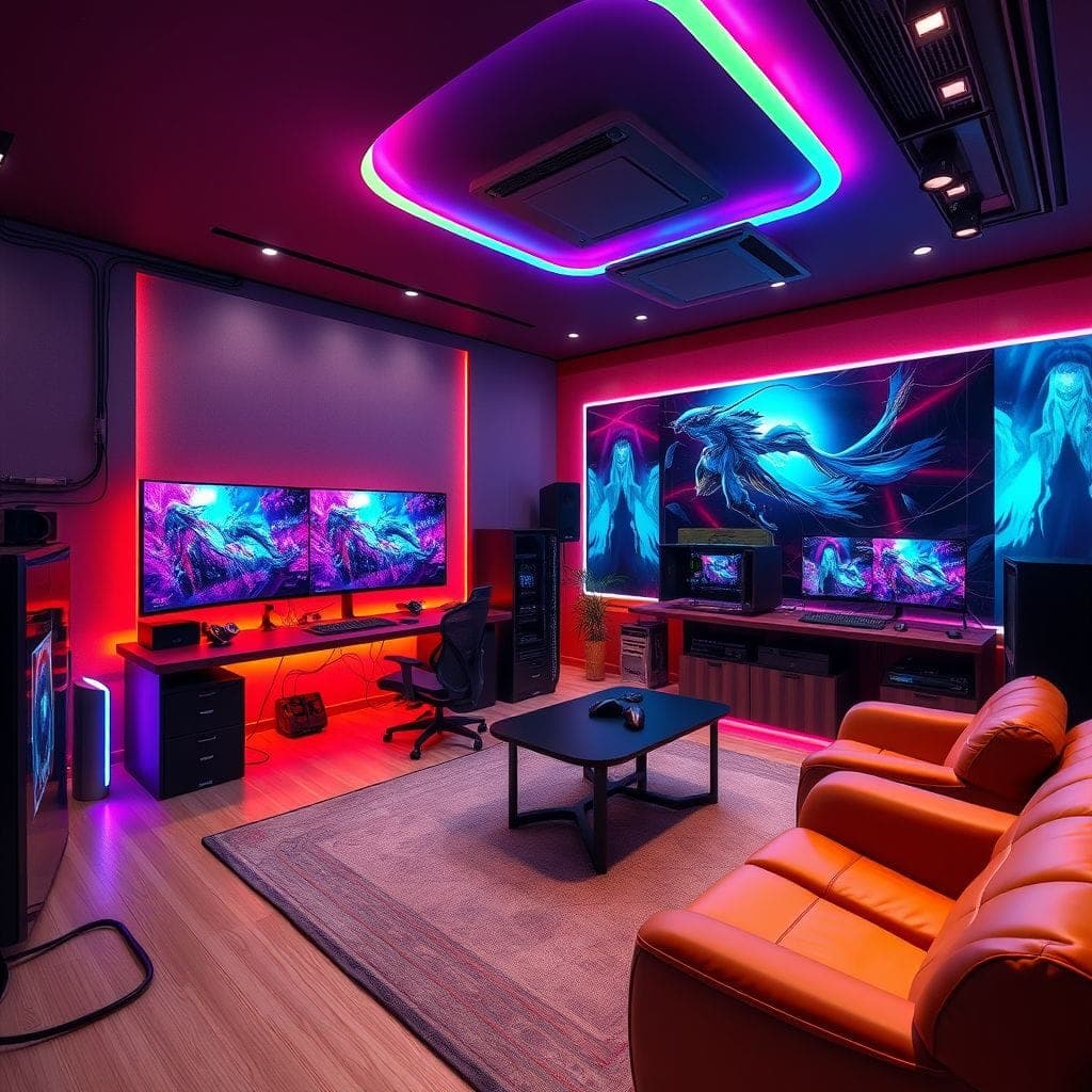 Gaming Room Game Room design example 1