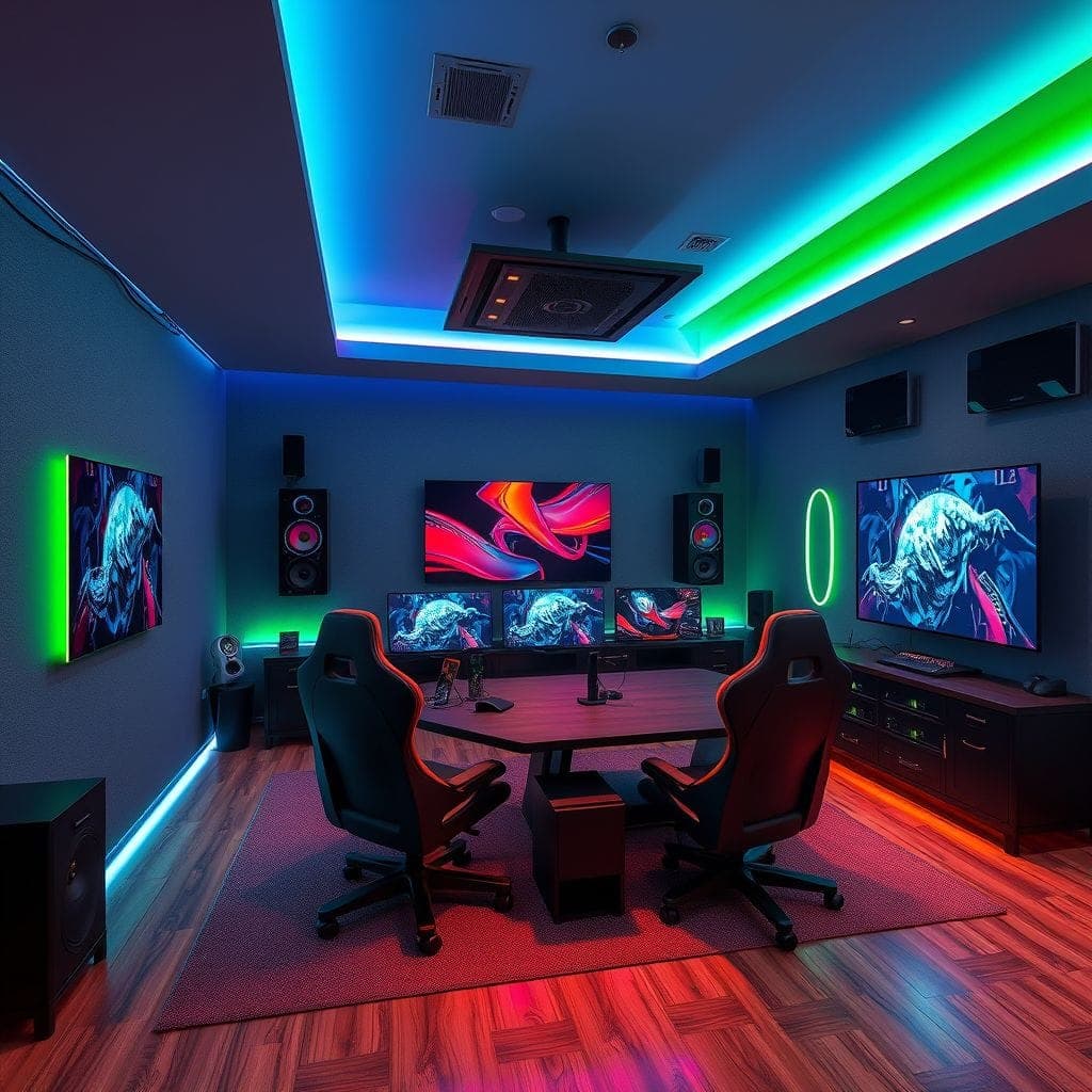 Gaming Room Game Room design example 2