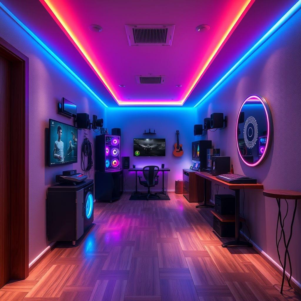 Gaming Room Hallway design example 4