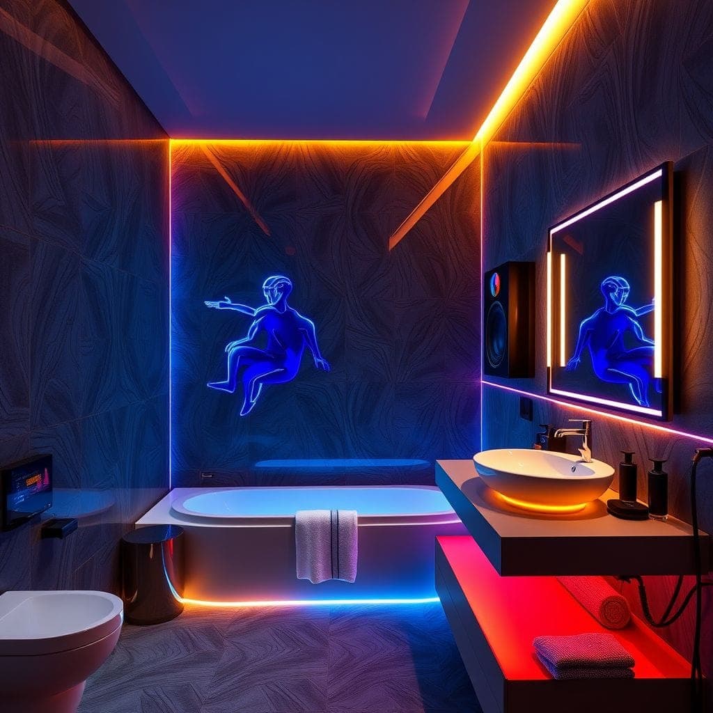Gaming Room Hotel Bathroom design example 1