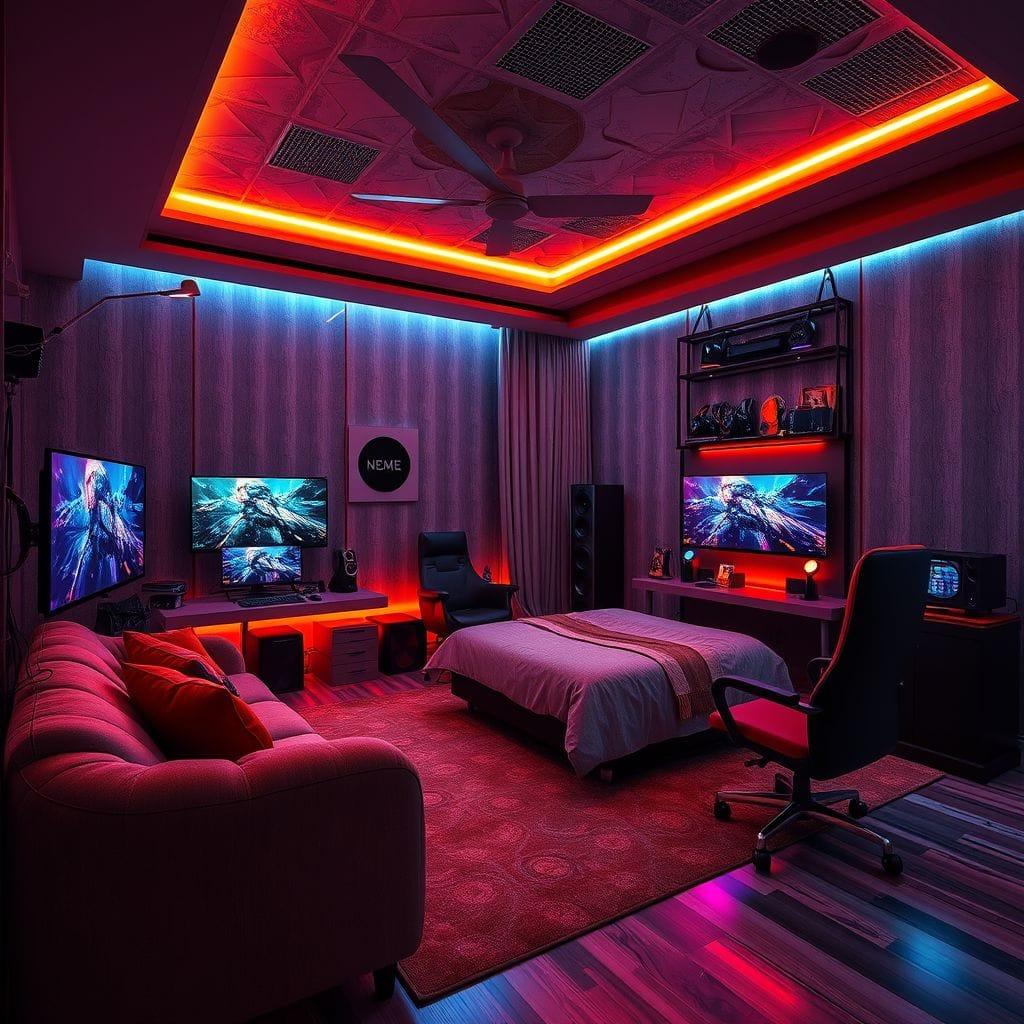 Gaming Room Hotel Room design example 1