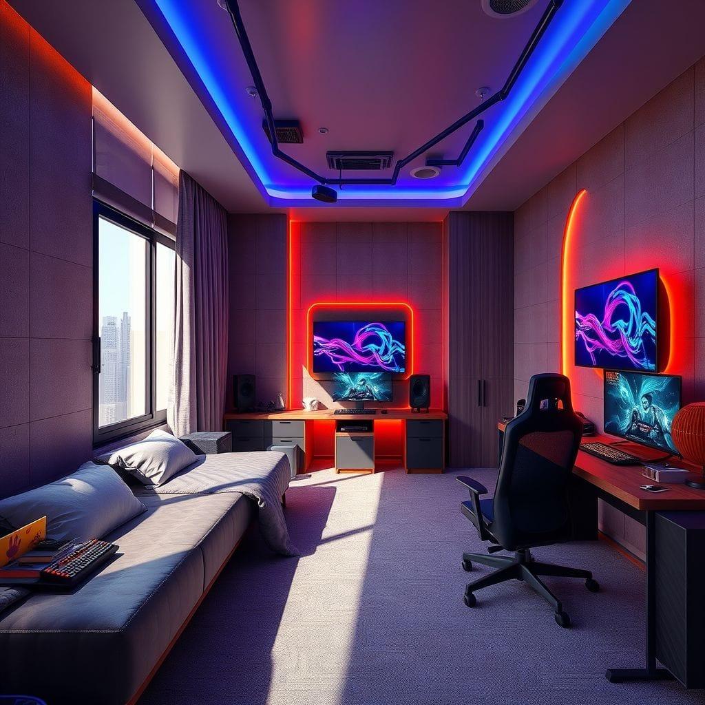 Gaming Room Hotel Room design example 4