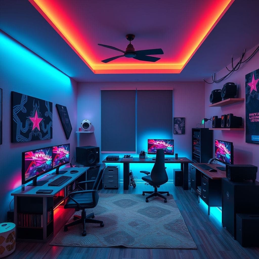 Gaming Room Kids Room design example 3