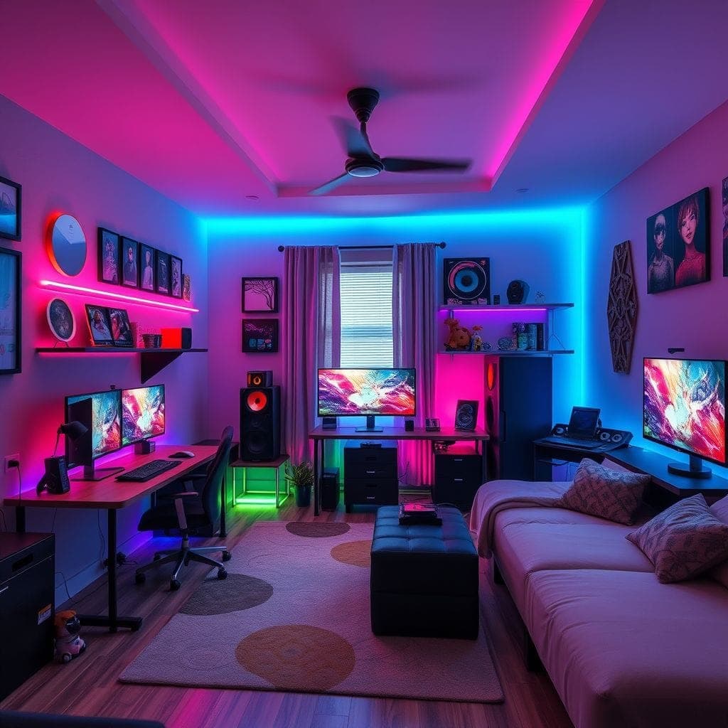 Gaming Room Kids Room design example 4
