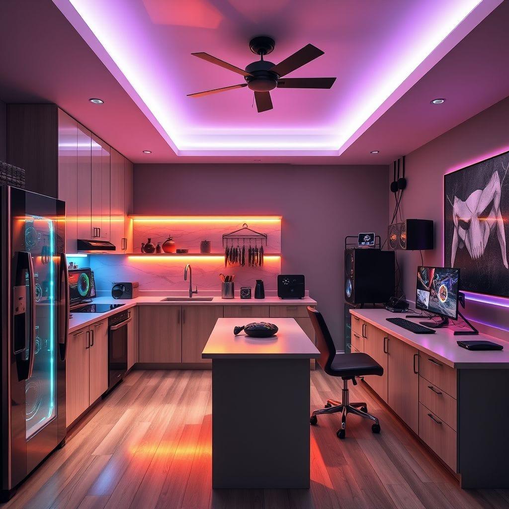 Gaming Room Kitchen design example 3