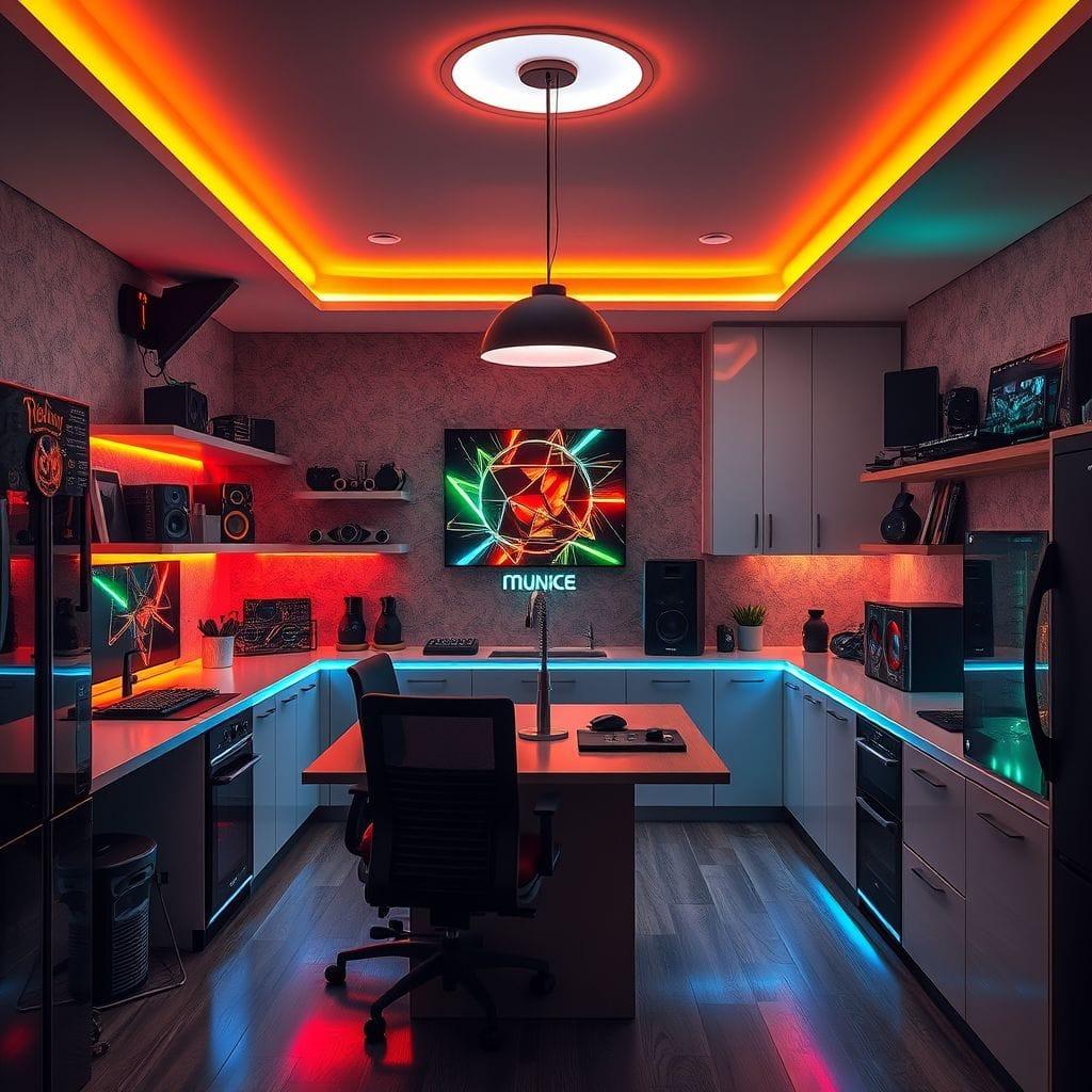 Gaming Room Kitchen design example 4