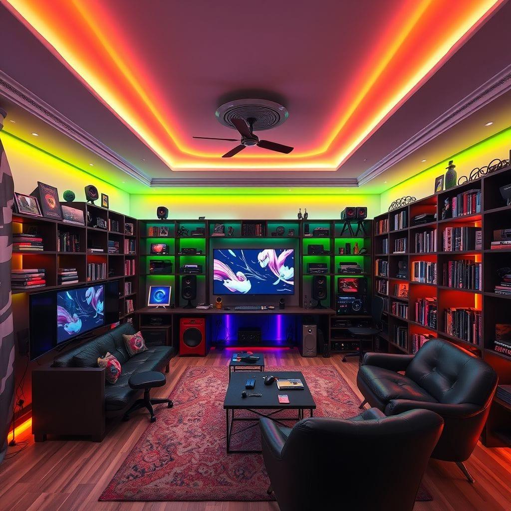 Gaming Room Library design example 2
