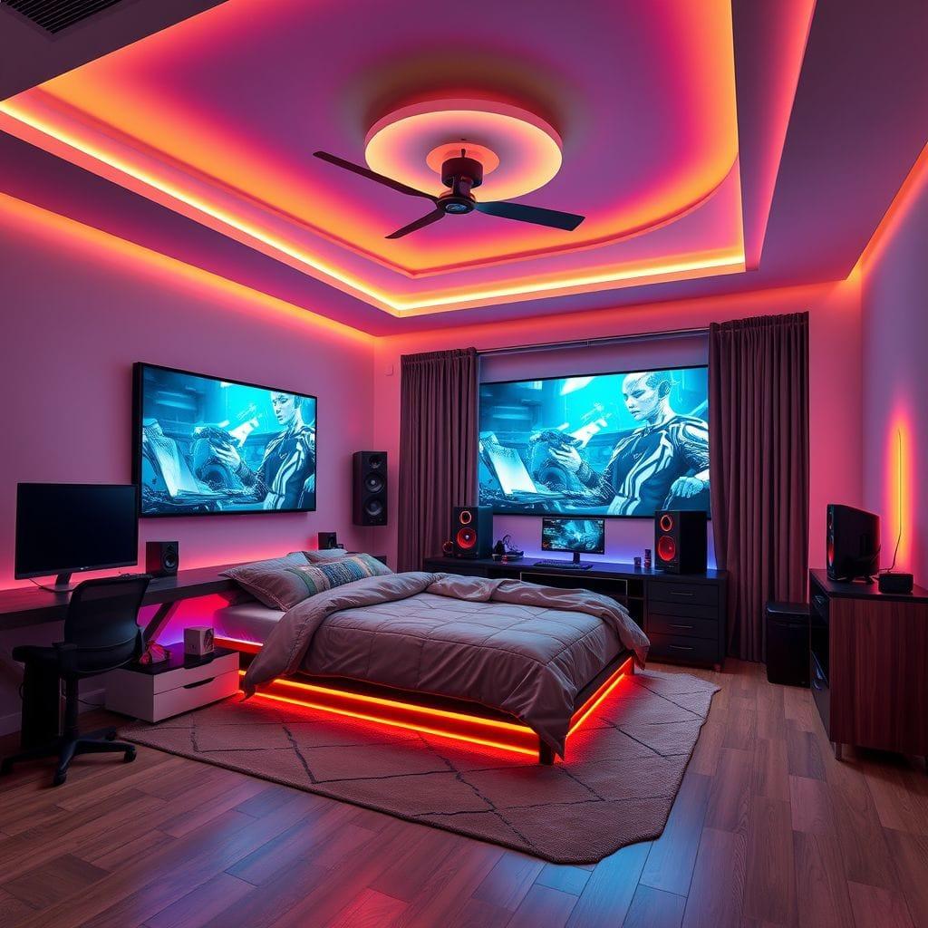 Gaming Room Master Bedroom design example 1