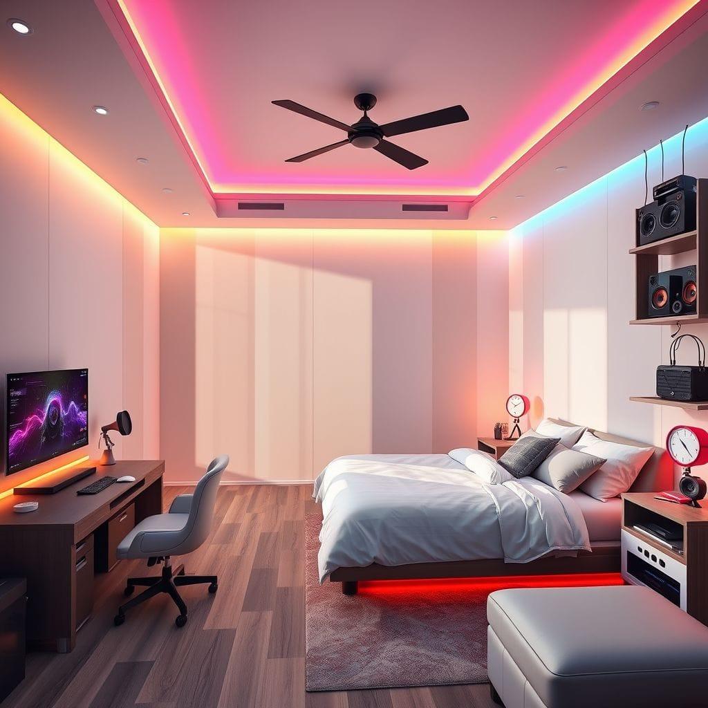 Gaming Room Master Bedroom design example 4