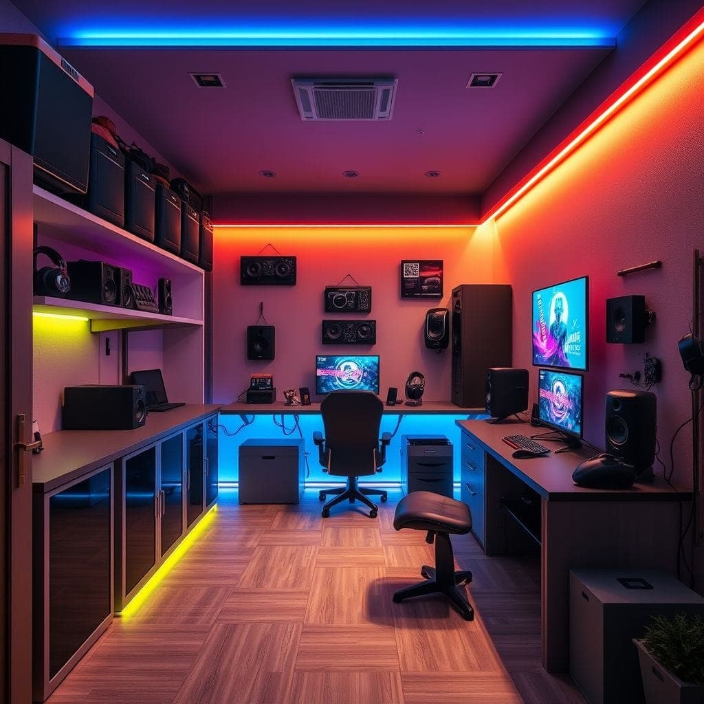 Gaming Room Mudroom design example 2