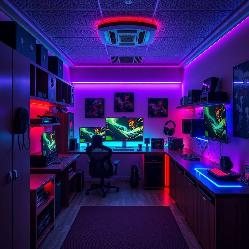 Gaming Room Mudroom design example 3