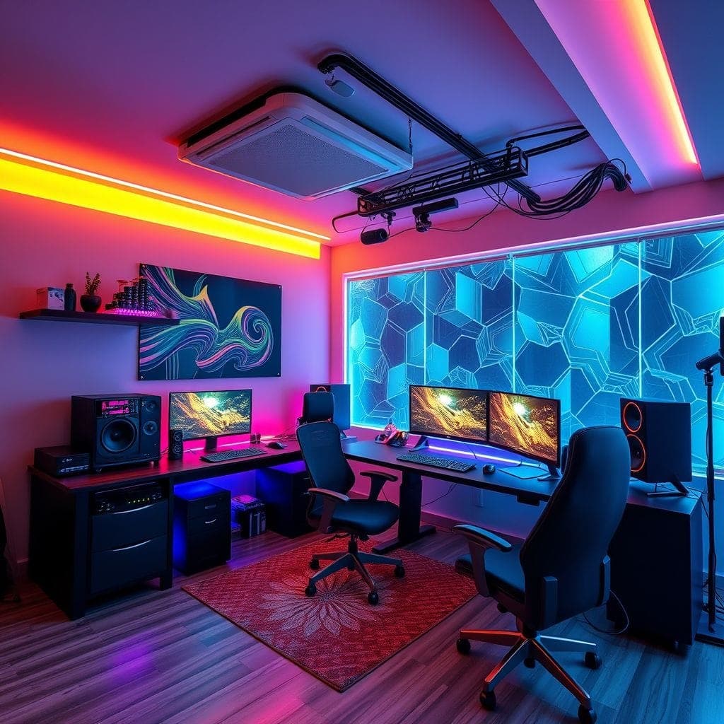 Gaming Room Office design example 3