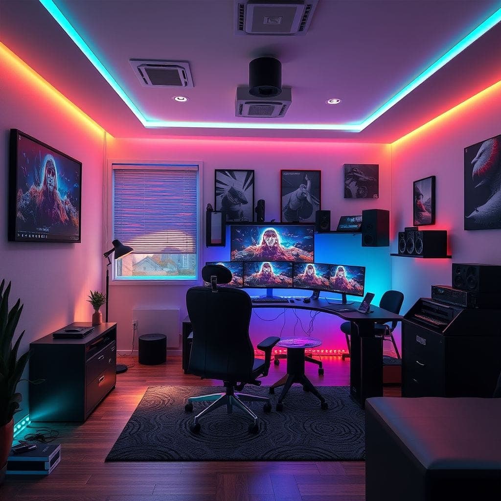 Gaming Room Office design example 4