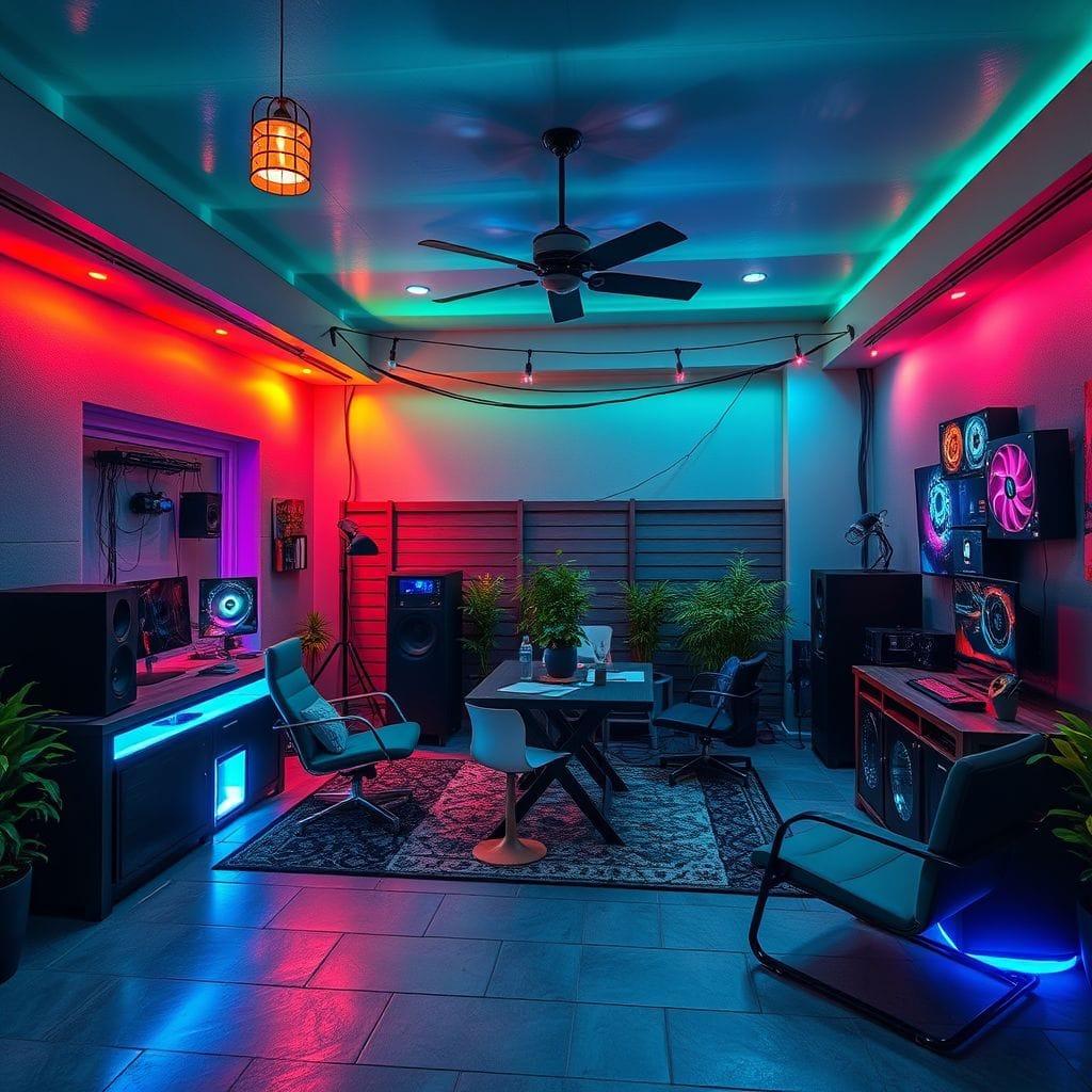 Gaming Room Outdoor Patio design example 3