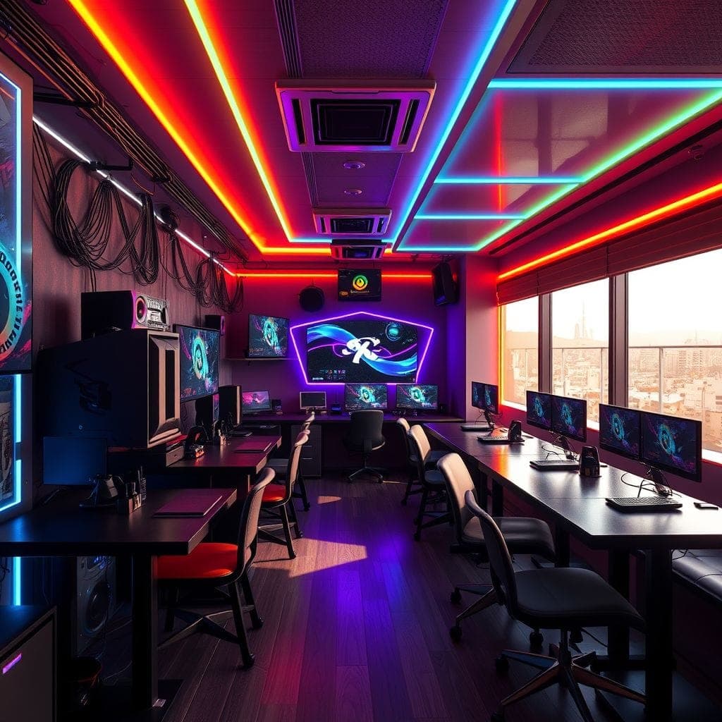 Gaming Room Restaurant design example 1