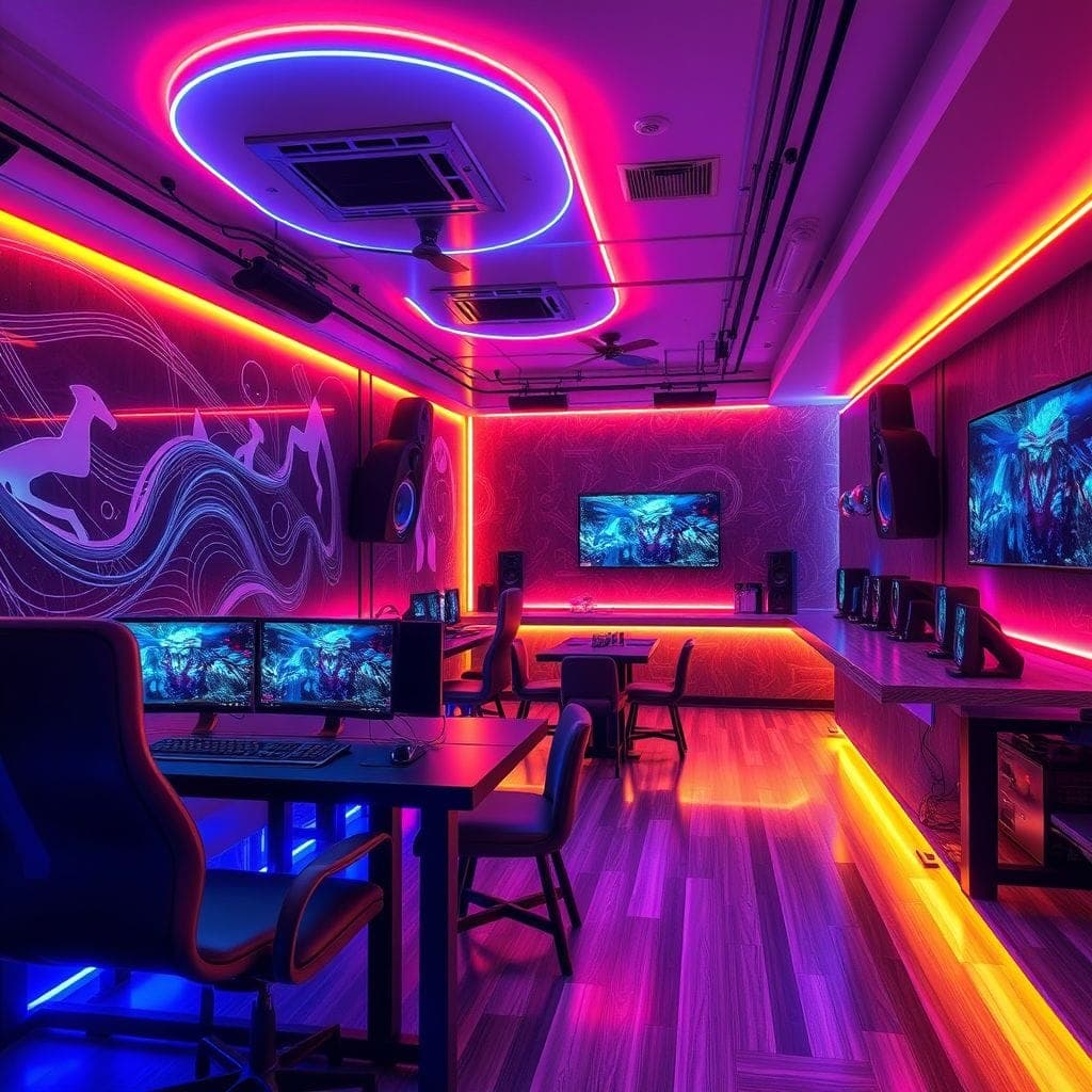 Gaming Room Restaurant design example 2