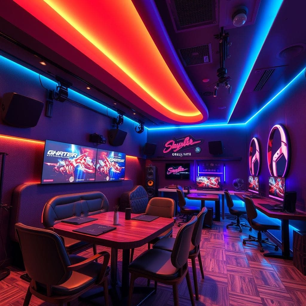 Gaming Room Restaurant design example 4