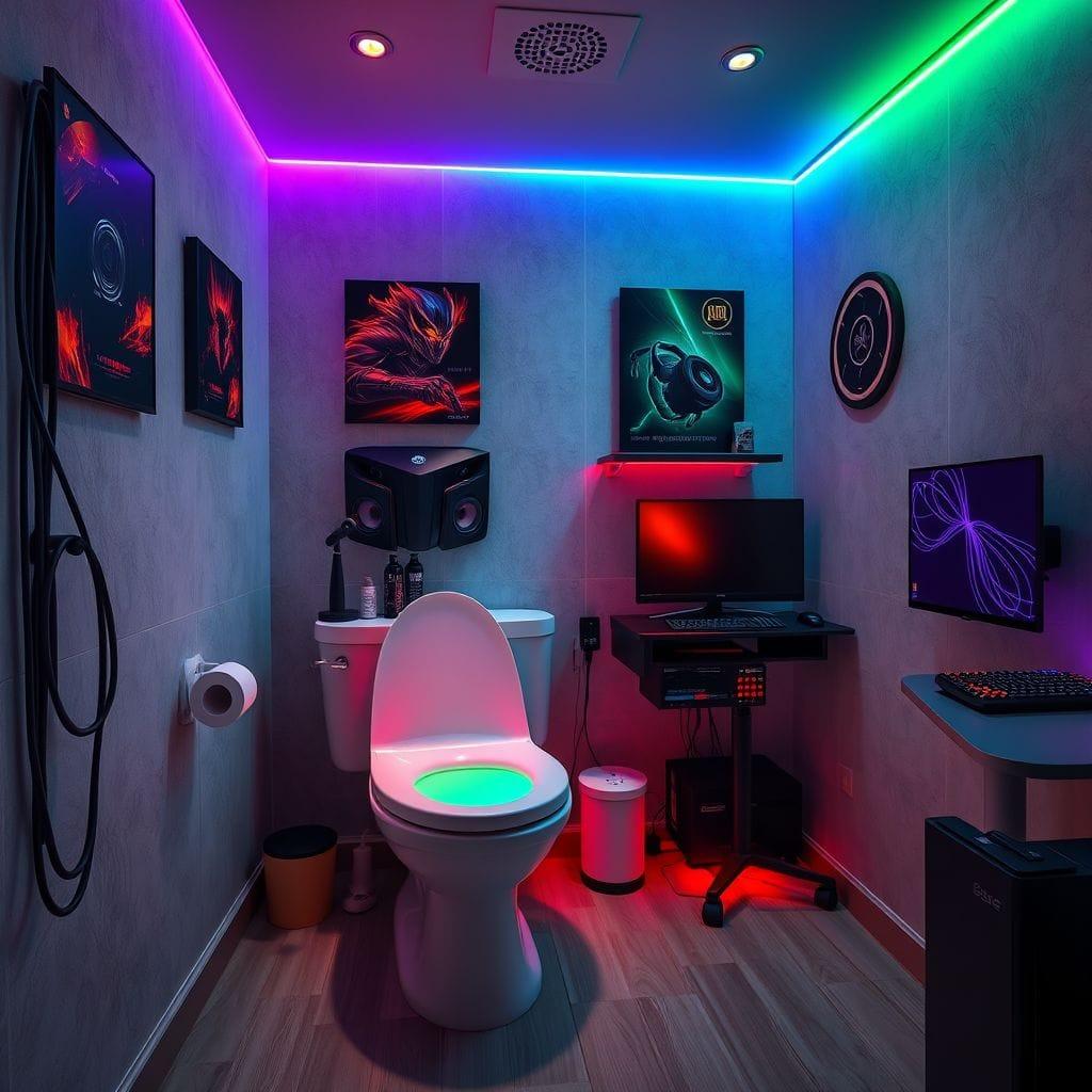 Gaming Room Toilet design example 1