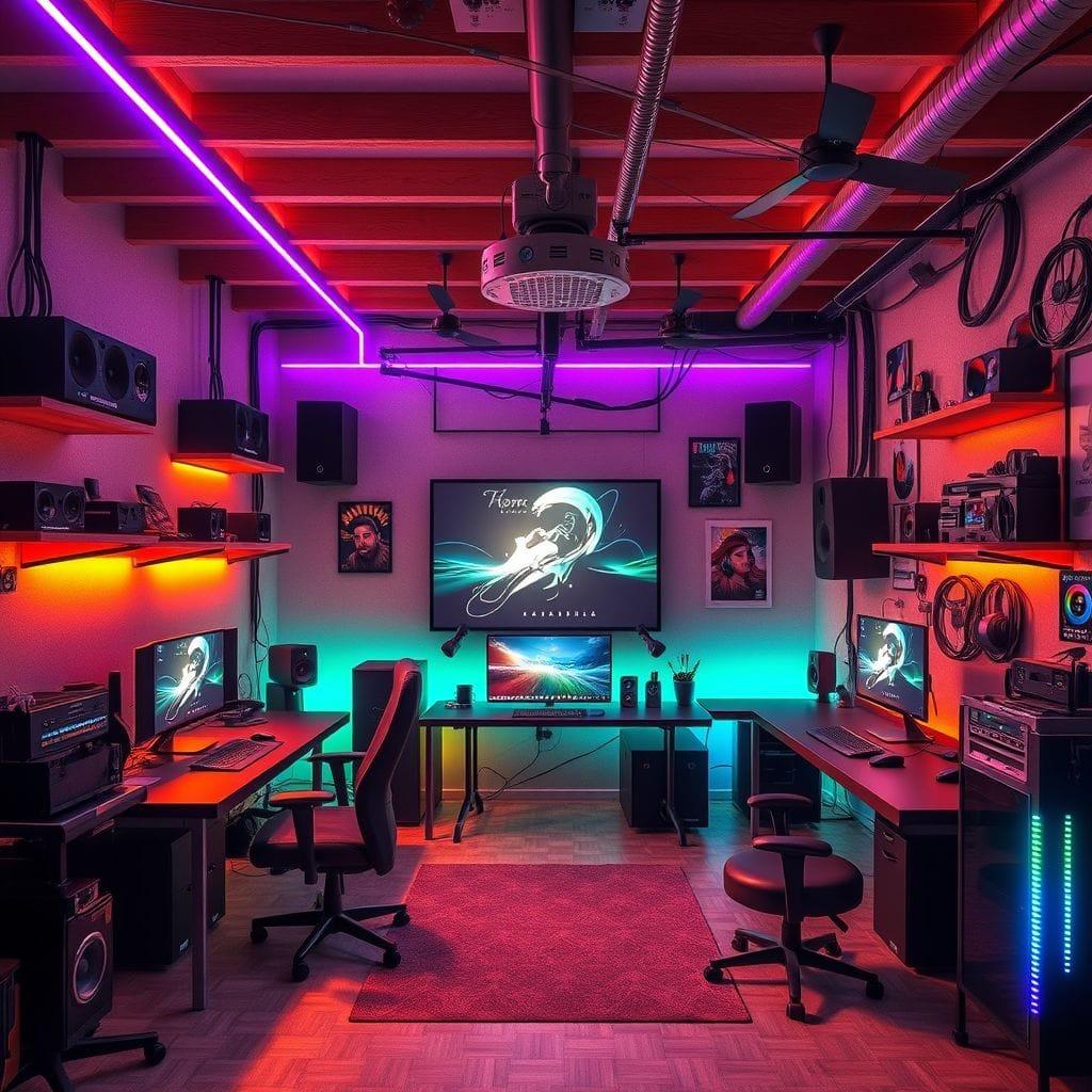 Gaming Room Workshop design example 4