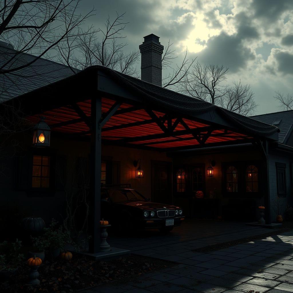 Halloween Carport design example 3