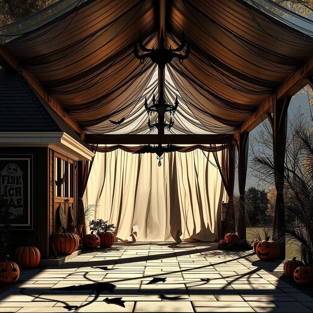 Halloween Carport design example 4