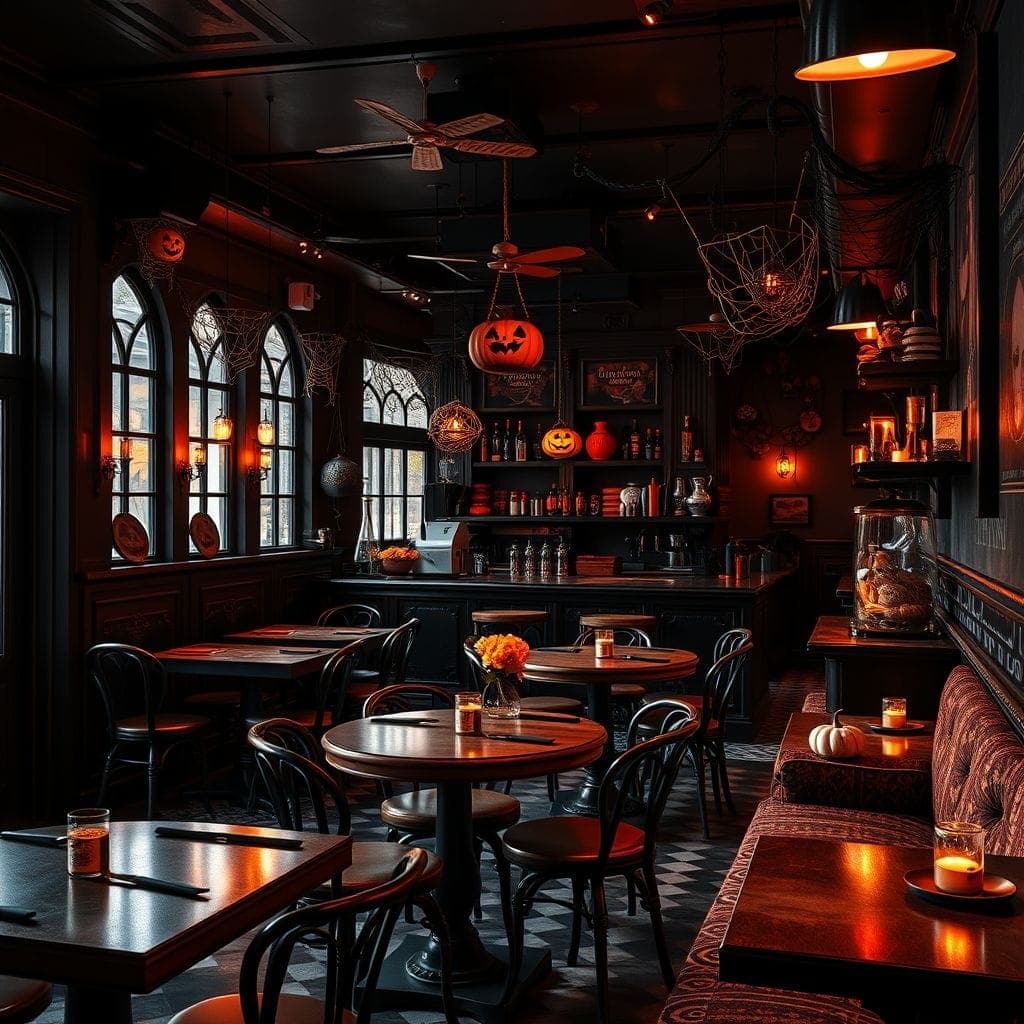 Halloween Coffee Shop design example 1