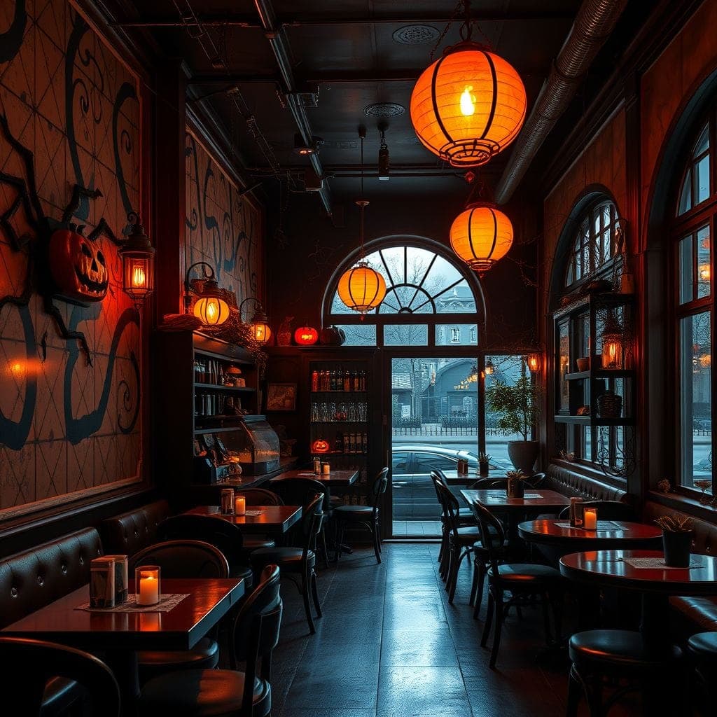 Halloween Coffee Shop design example 3