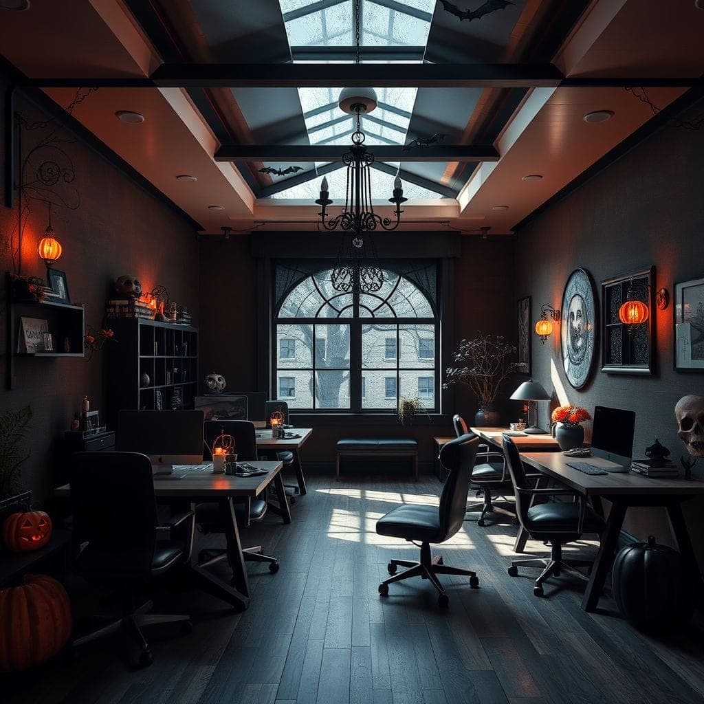 Halloween Coworking Space design example 1