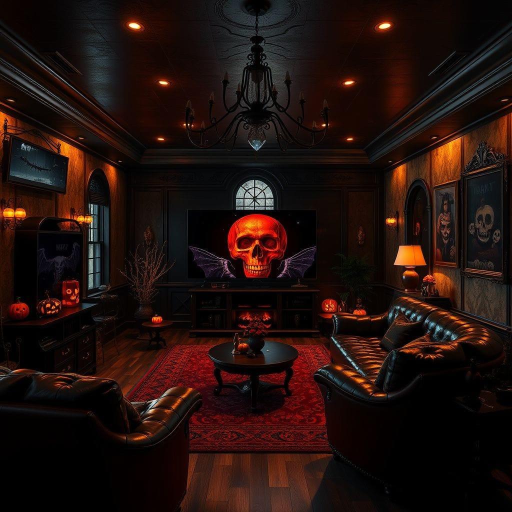 Halloween Entertainment Room design example 1