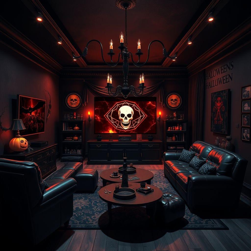 Halloween Entertainment Room design example 3