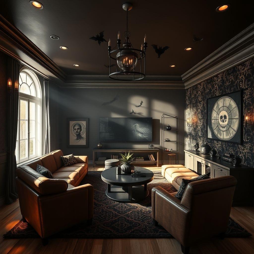 Halloween Entertainment Room design example 4
