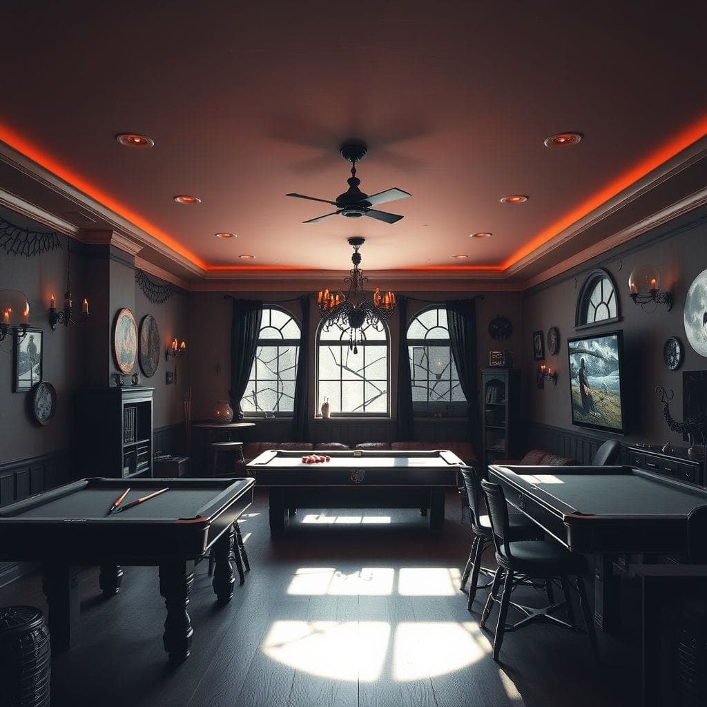 Halloween Game Room design example 2
