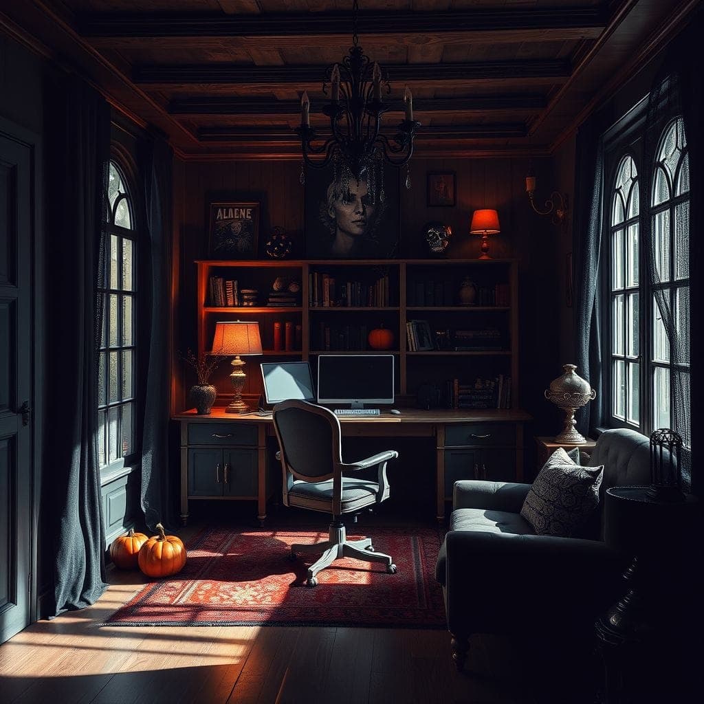 Halloween Home Office design example 1