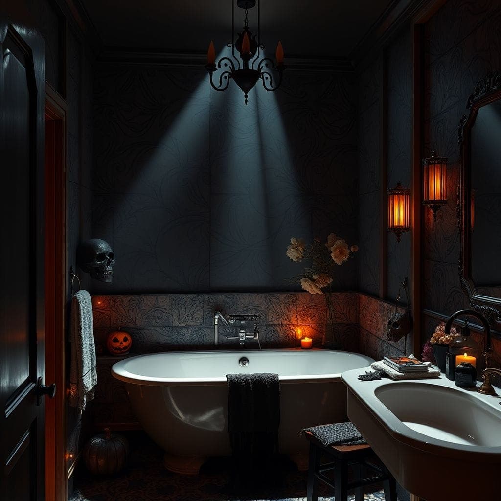 Halloween Hotel Bathroom design example 1