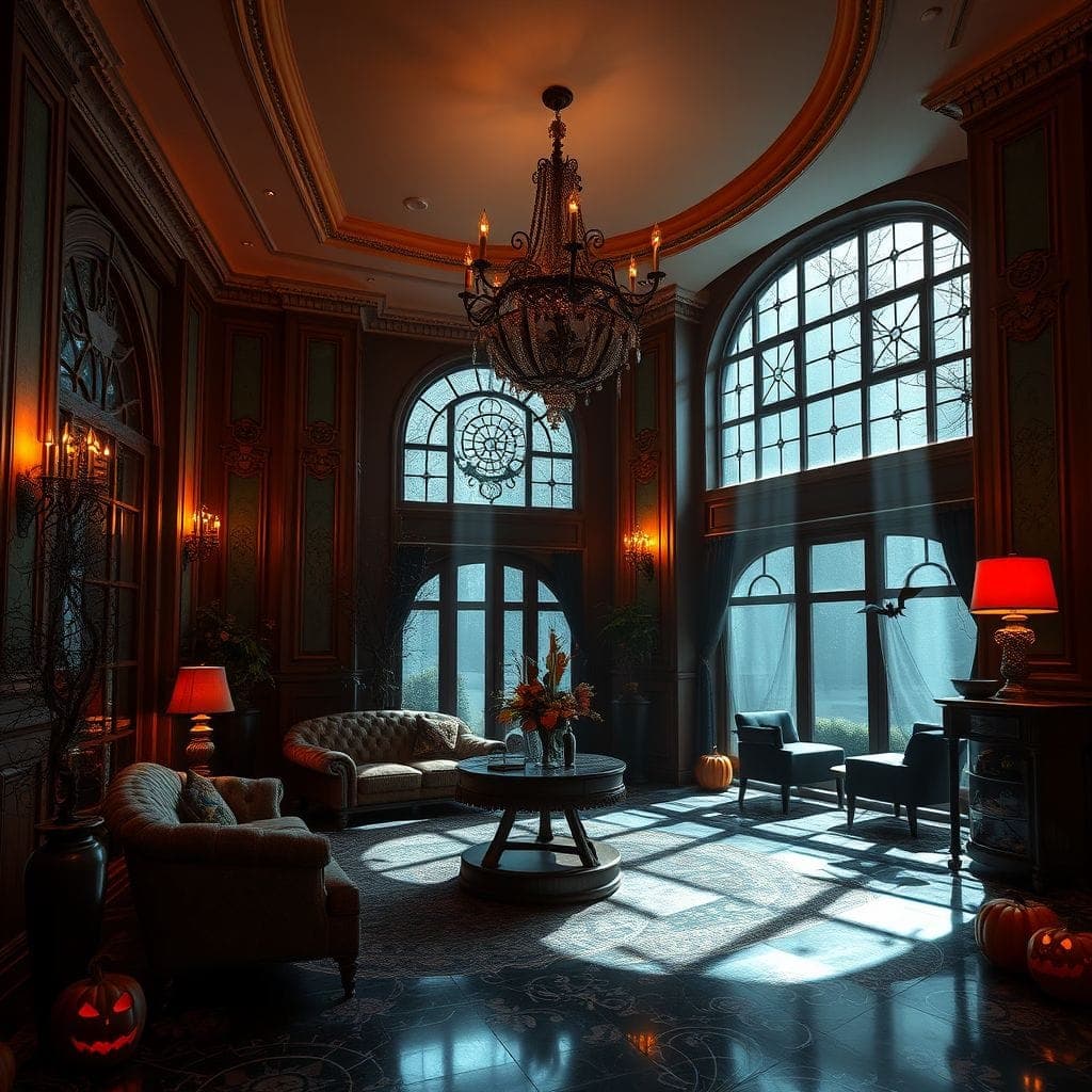 Halloween Hotel Lobby design example 1