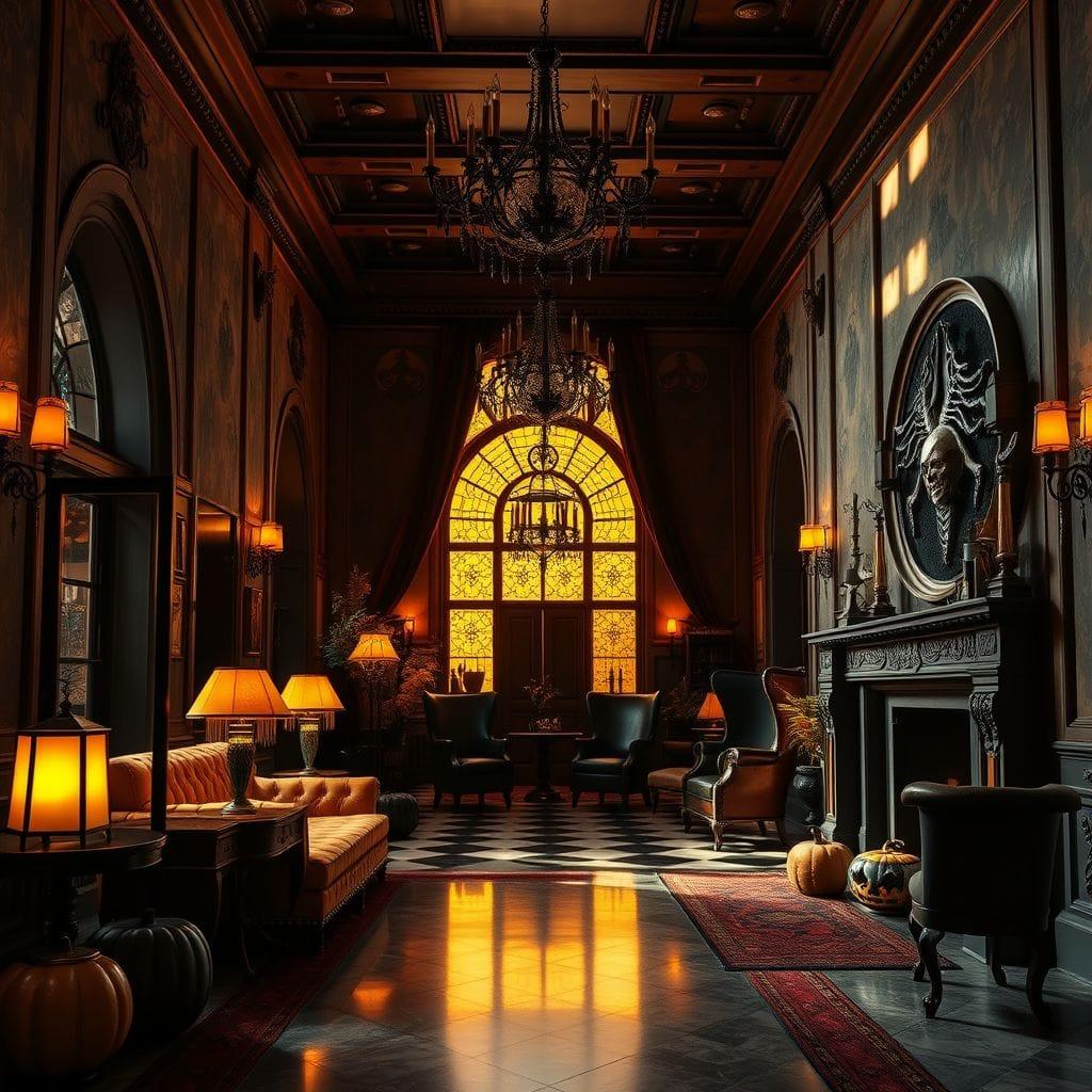 Halloween Hotel Lobby design example 2