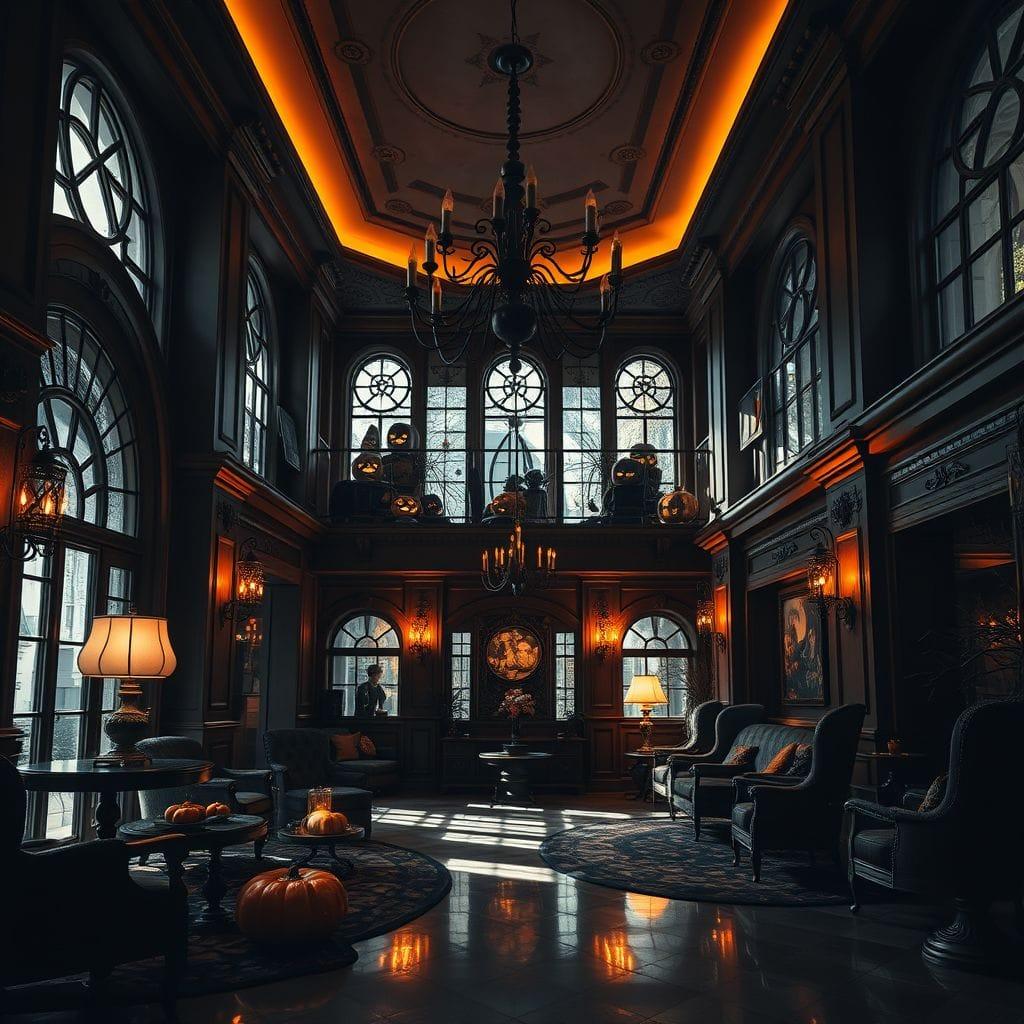 Halloween Hotel Lobby design example 4
