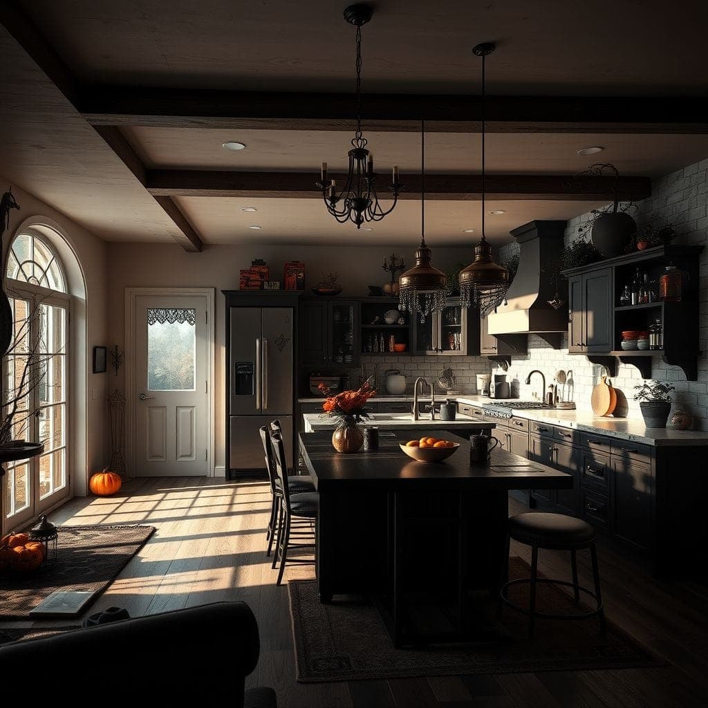 Halloween Kitchen Living Combo design example 1