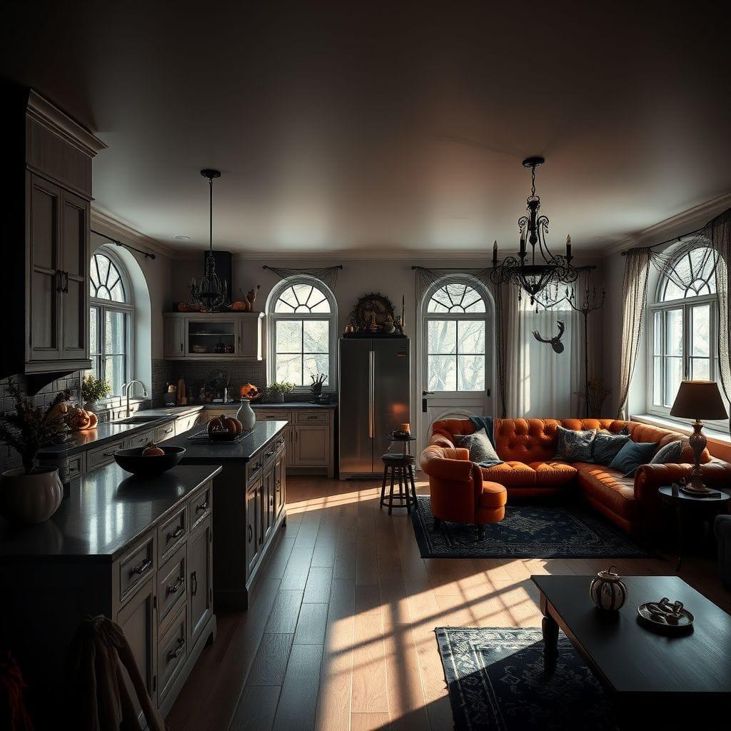 Halloween Kitchen Living Combo design example 2