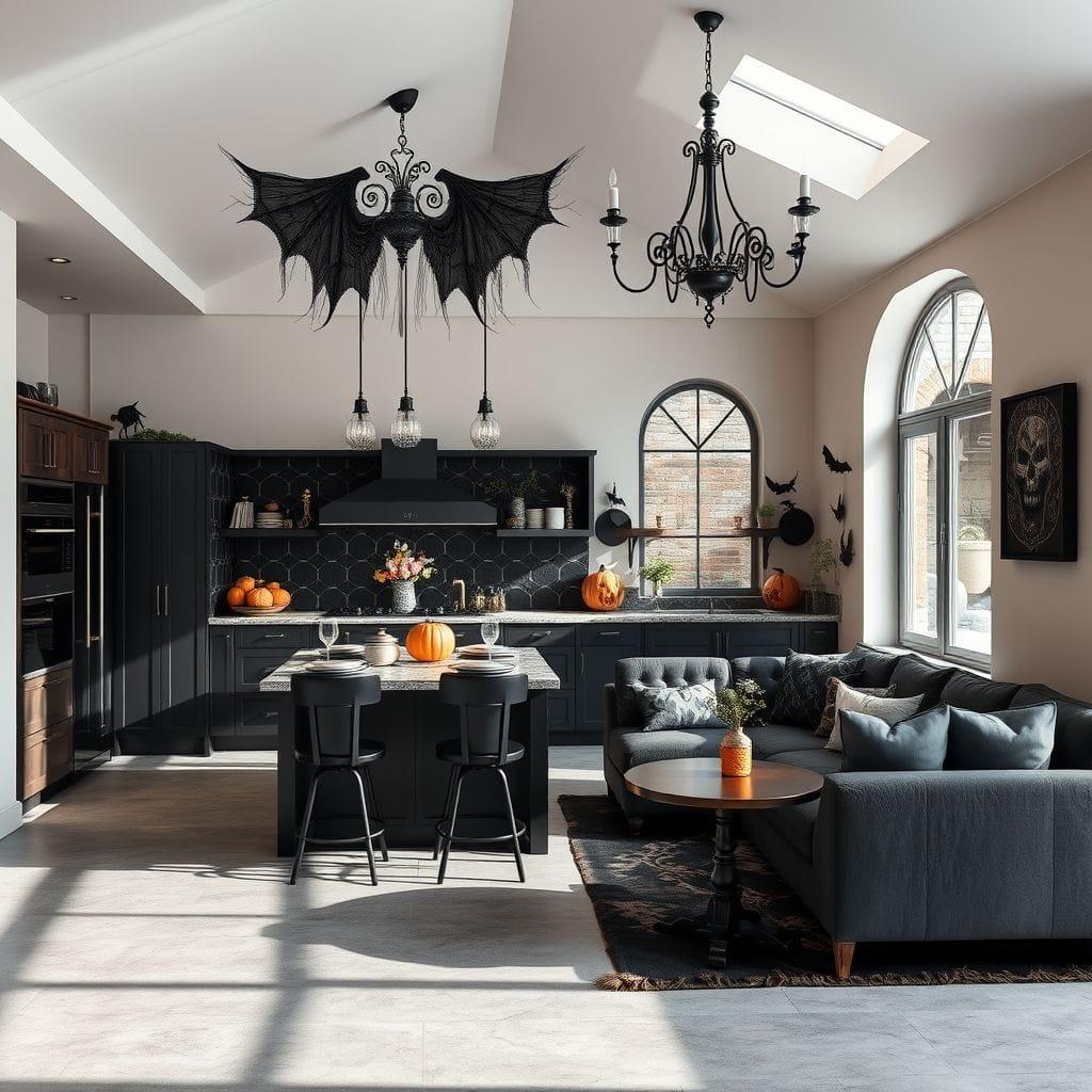 Halloween Kitchen Living Combo design example 3
