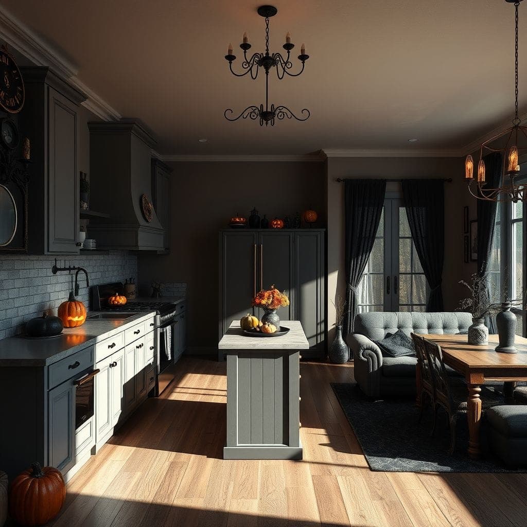 Halloween Kitchen Living Combo design example 4